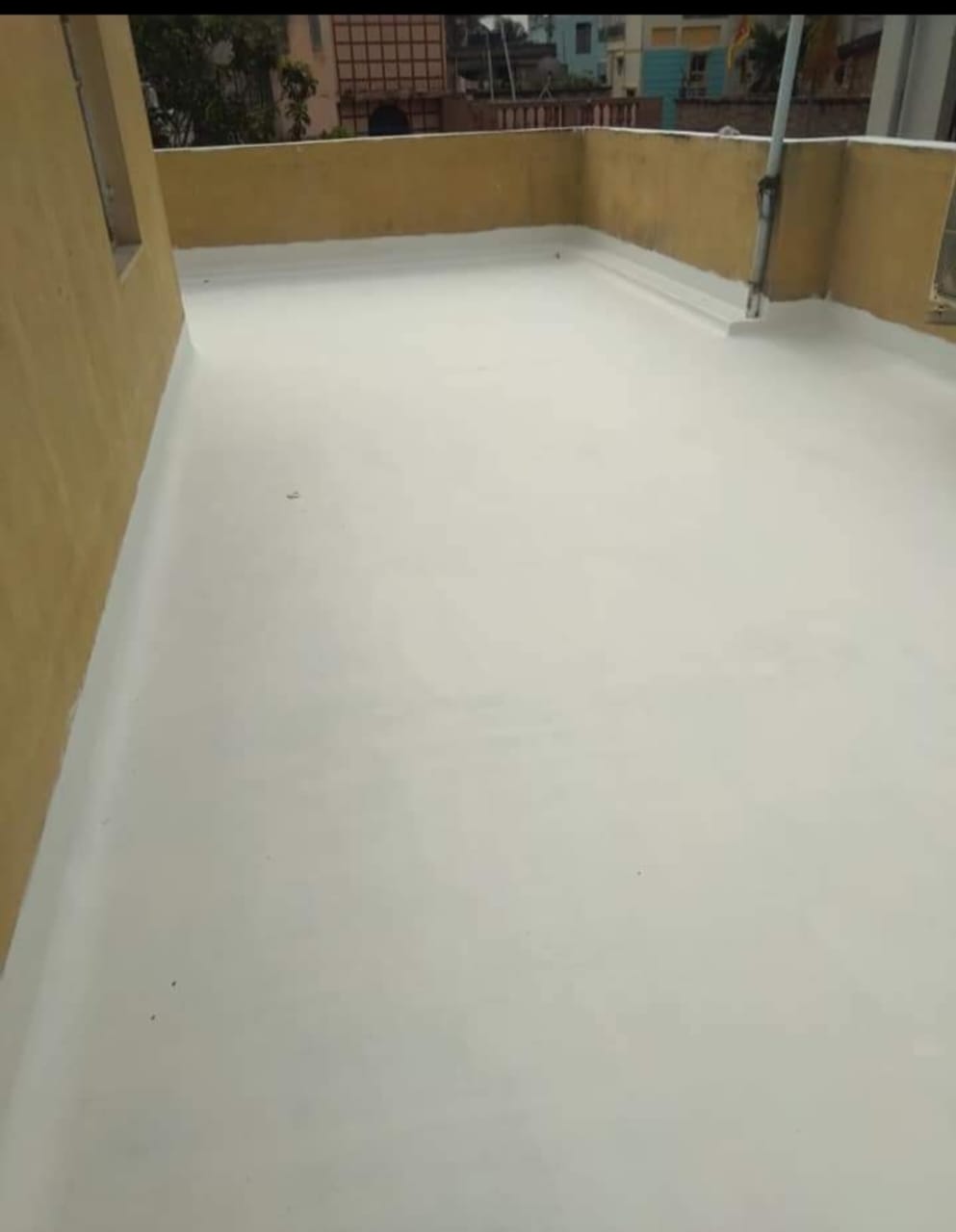 Completed White Terrace Coating